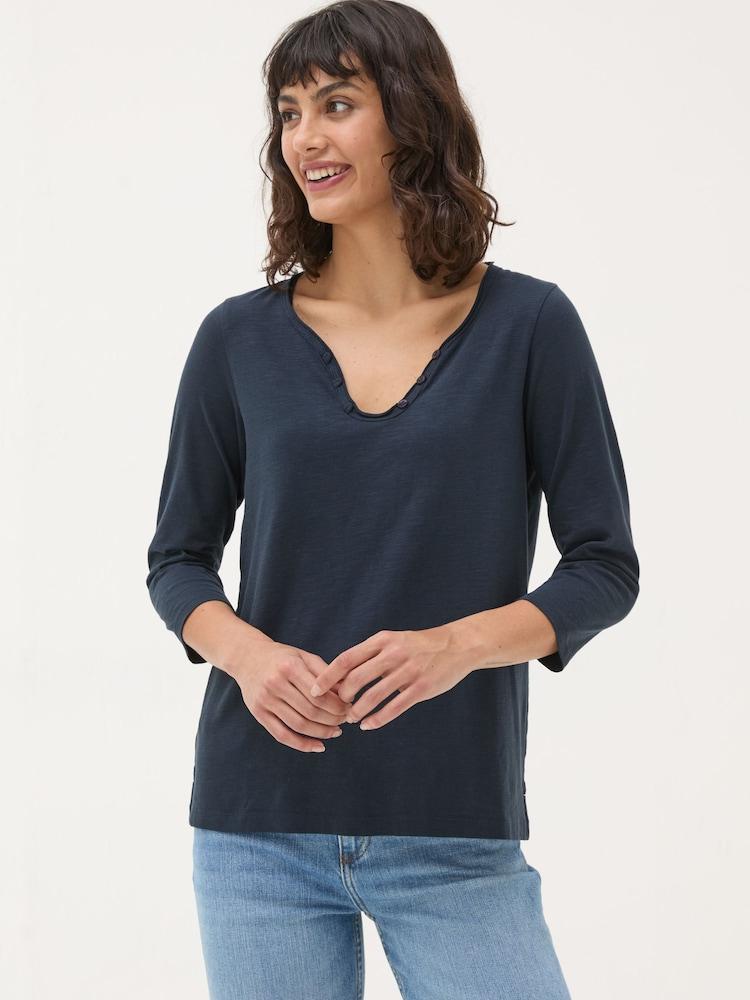 fat face Porter Navy 100% Cotton T-Shirt