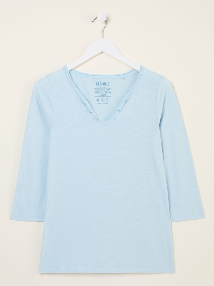 fat face Porter Pale Blue 100% Cotton T-Shirt