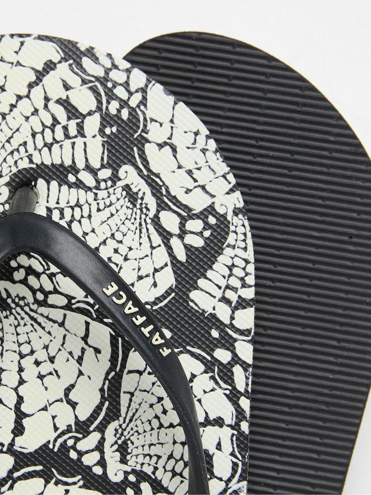 fat face Portloe Black Flip Flop