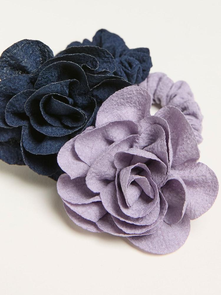 fat face Purple 2 Pack Corsage Hair Ties