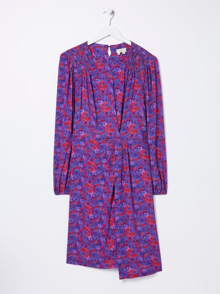 fat face Purple Annie Painterly Floral Dress