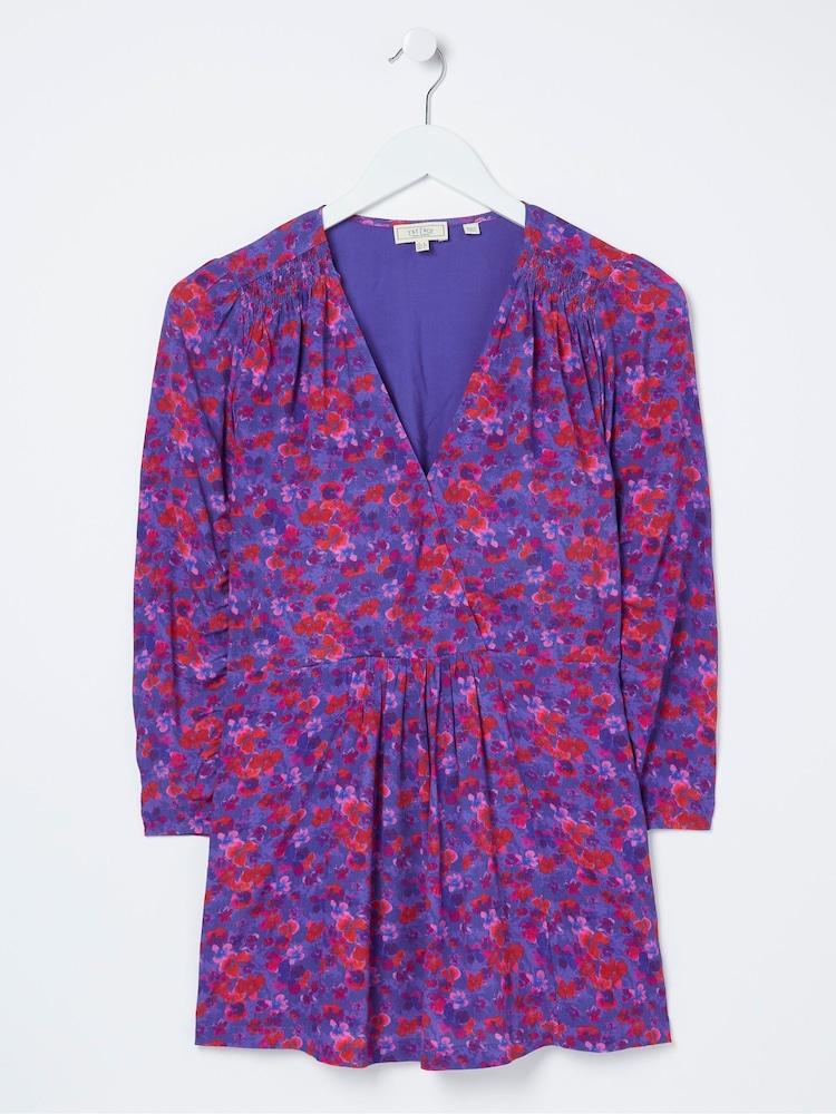 fat face Purple Frankie Painterly Blouse