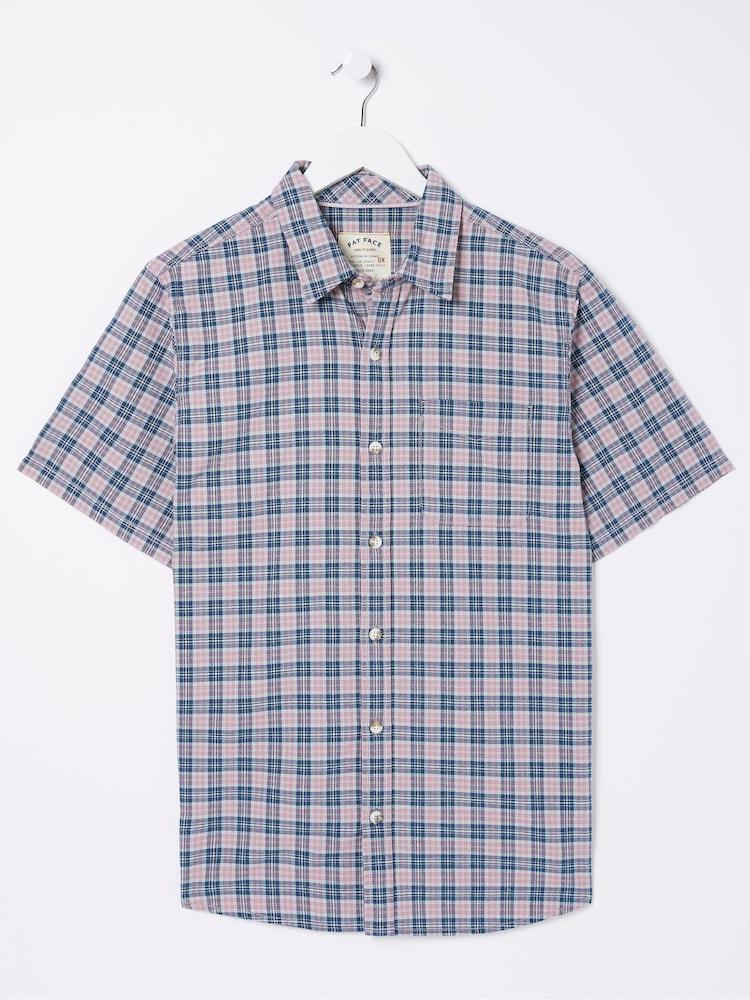 fat face Purple Galston Check Shirt
