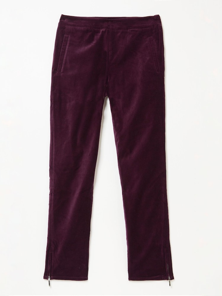 fat face Purple Isobelle Velvet Trousers