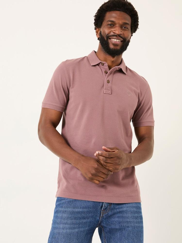 Fat Face Purple Pique Polo