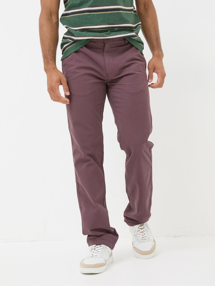 Fat Face Purple Plum Modern Coastal Chinos