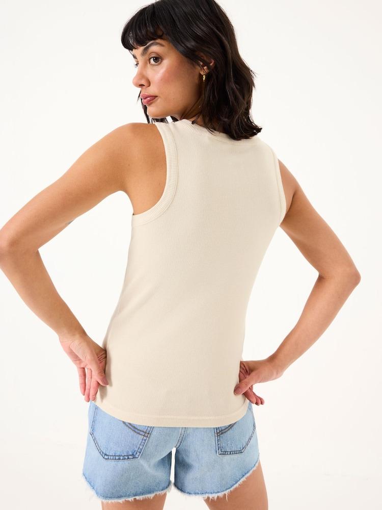 Fat Face Rachel Natural Rib Vest