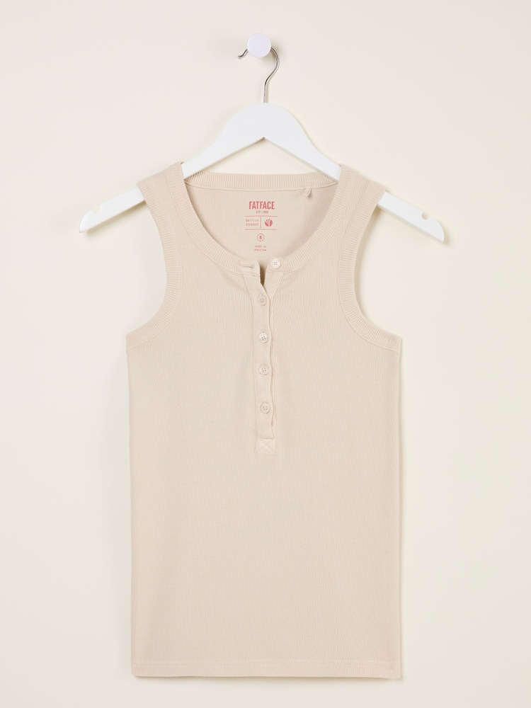 fat face Rachel Natural Rib Vest