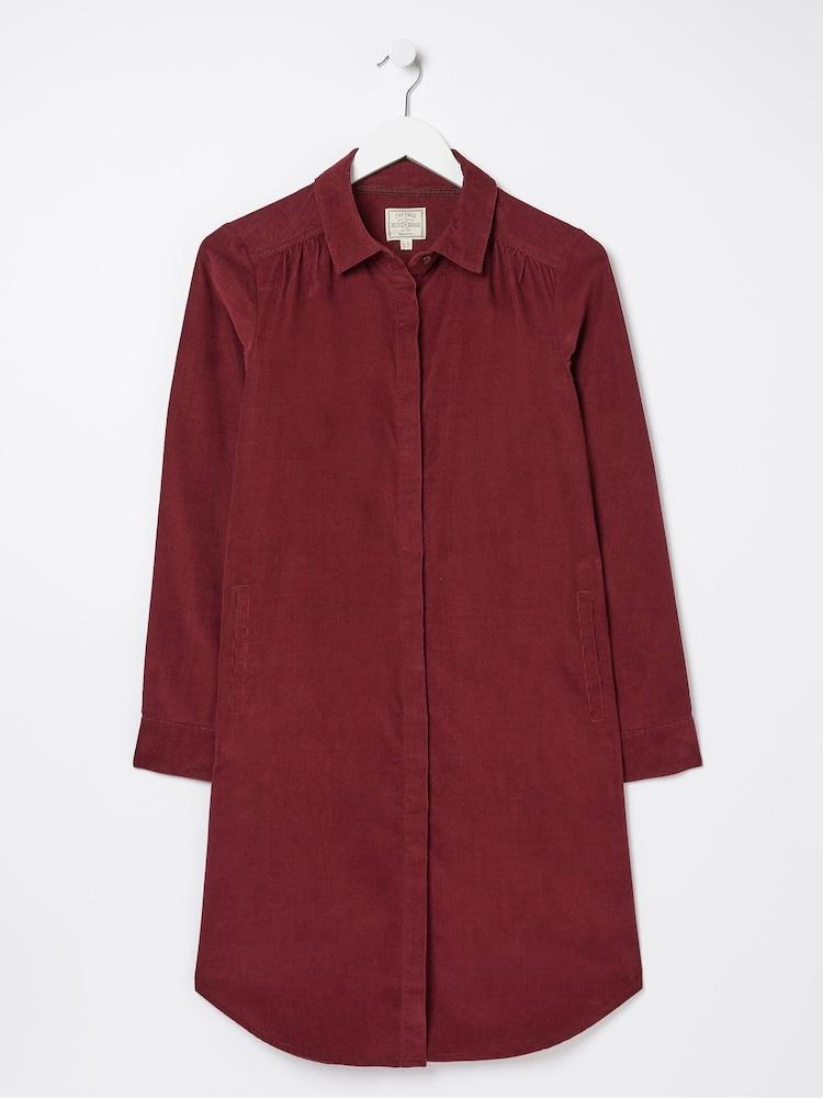fat face Red Chester Cord Dress