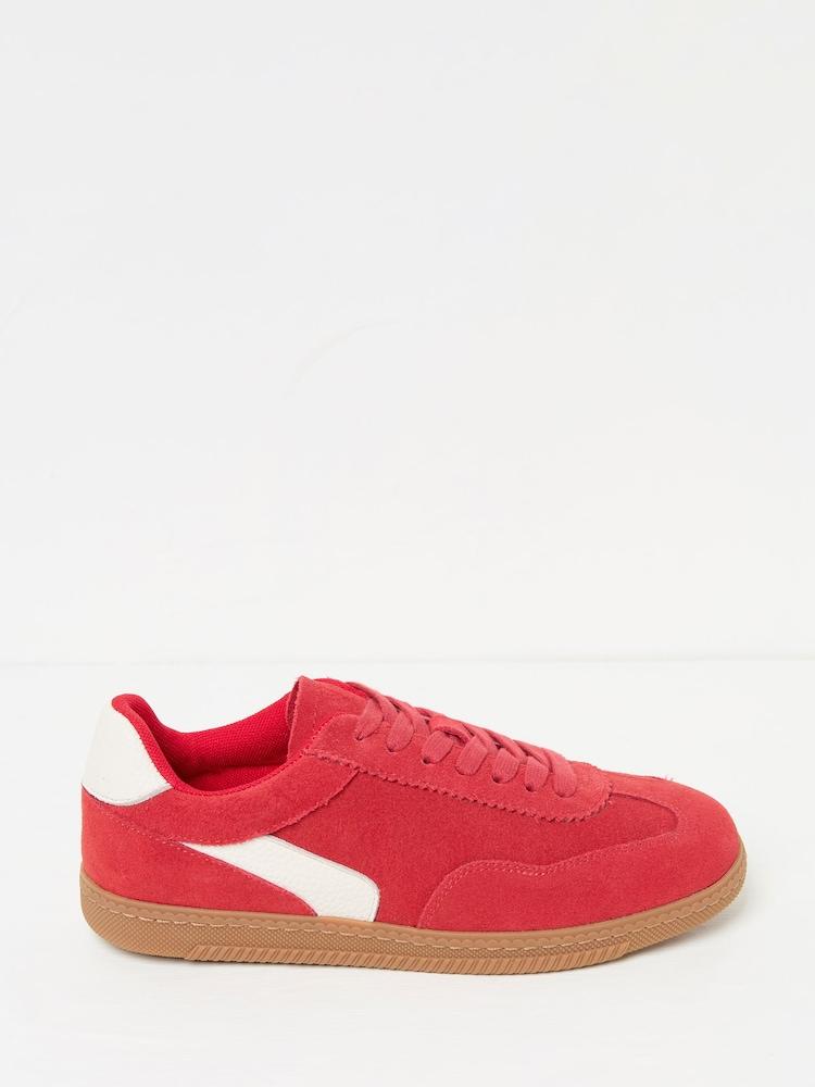 Fat Face Red Fia Retro Trainer