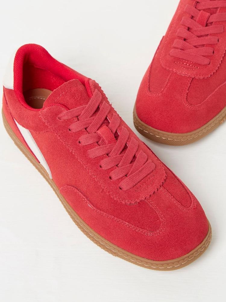 Fat Face Red Fia Retro Trainer