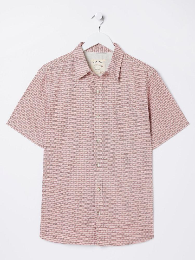 fat face Red Geo Print Shirt