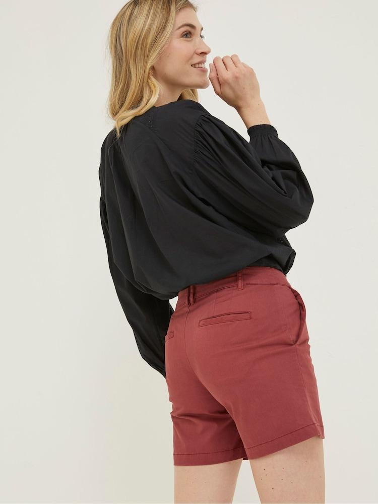 Fat Face Red Padstow Chino Shorts