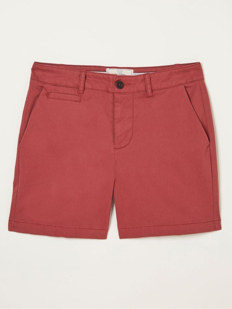 fat face Red Padstow Chino Shorts