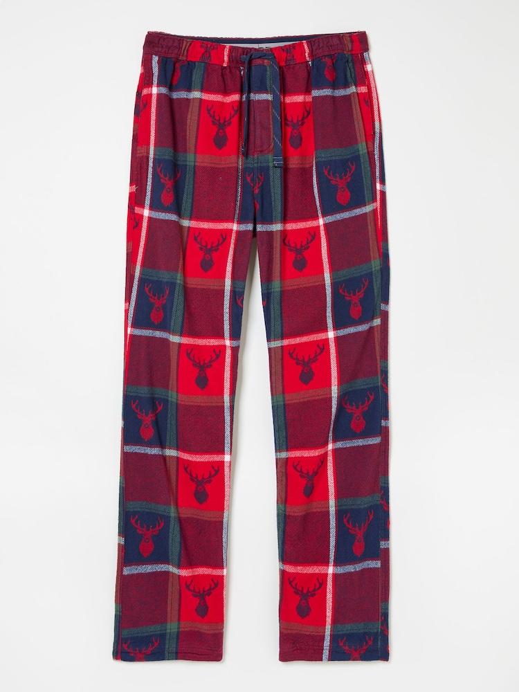 fat face Red Stag Jacquard Pyjama Bottoms
