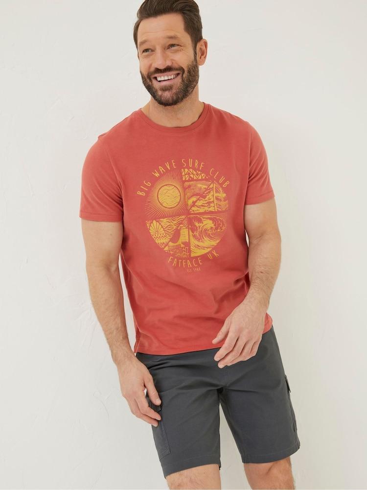 Fat Face Red Surf Club T-Shirt