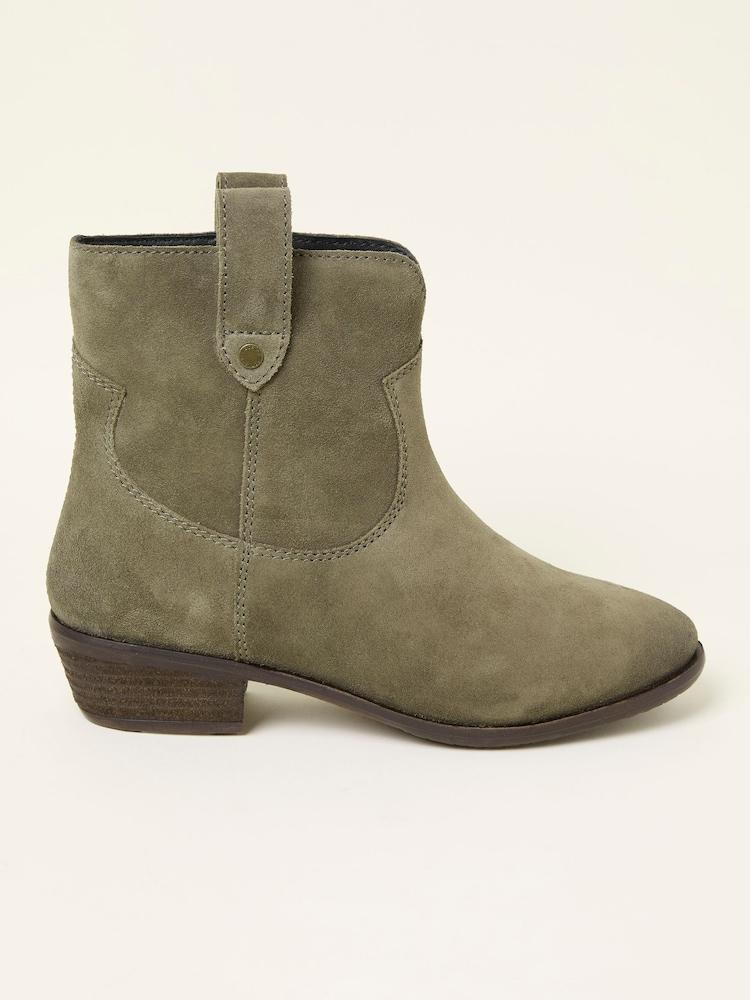 Fat Face Remi Khaki Green Ankle Boot