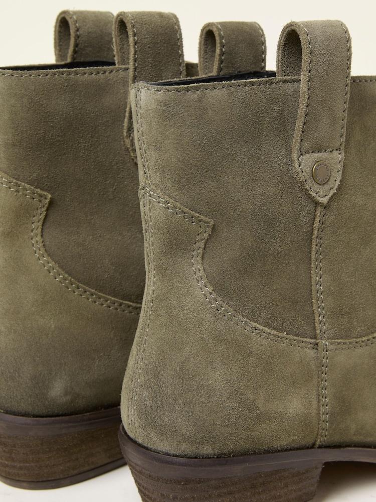 Fat Face Remi Khaki Green Ankle Boot