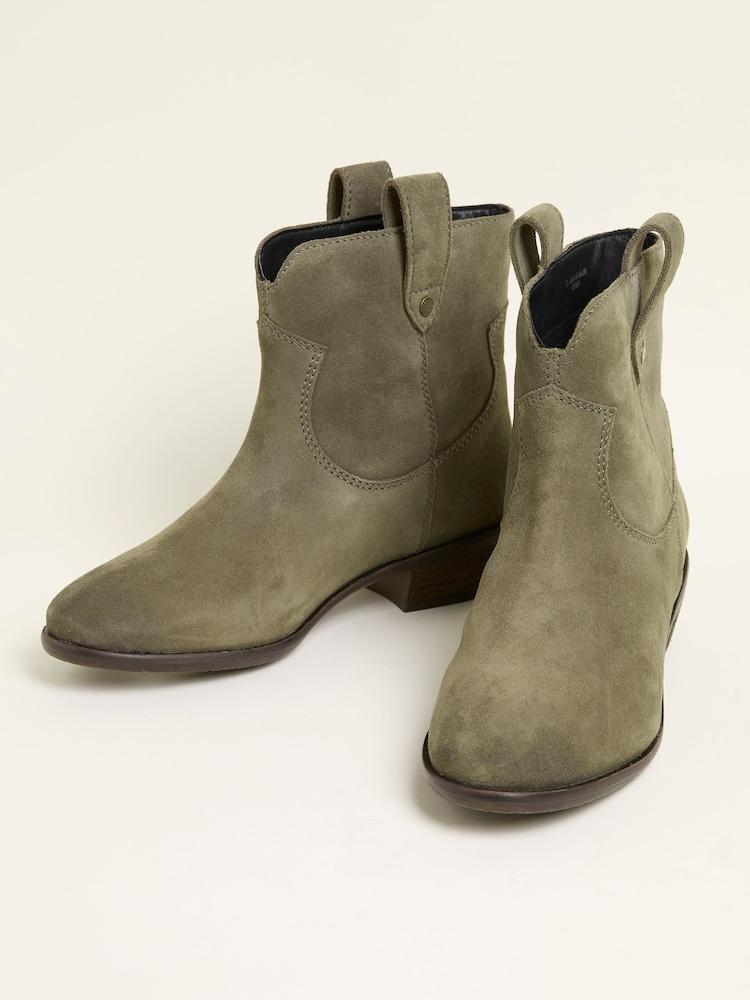 fat face Remi Khaki Green Ankle Boot