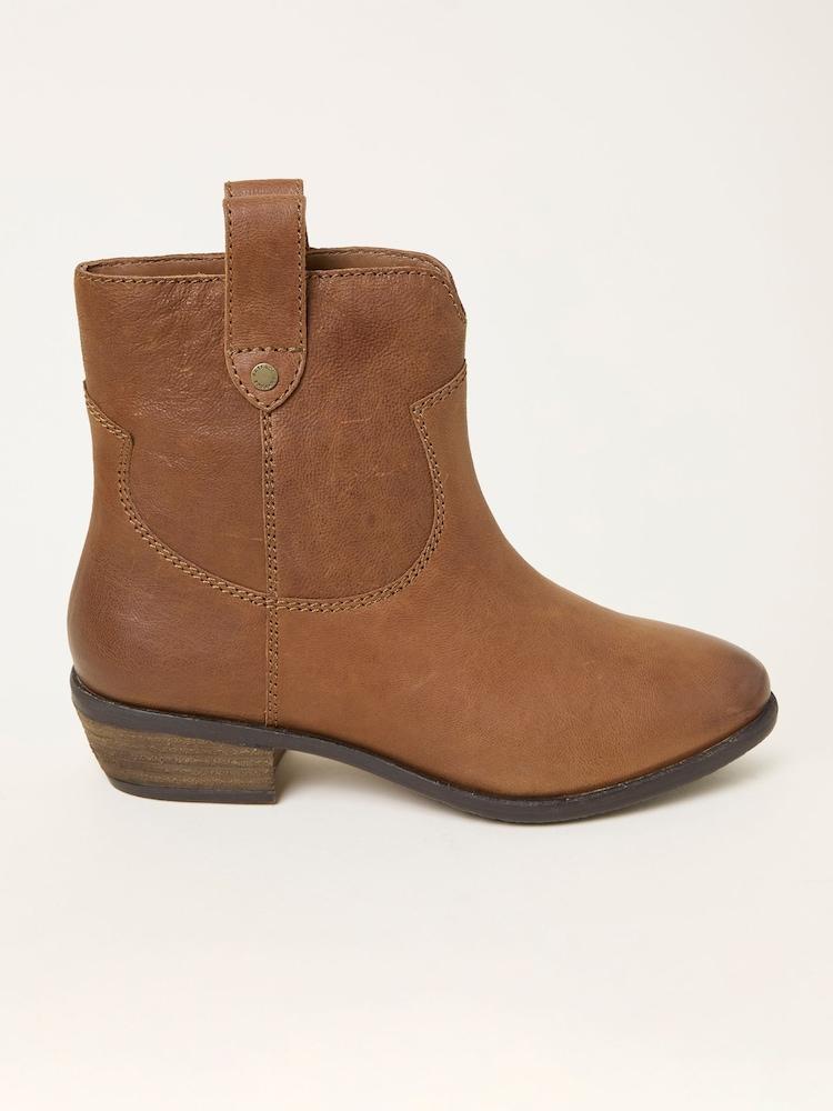 Fat Face Remi Tan Brown Ankle Boot