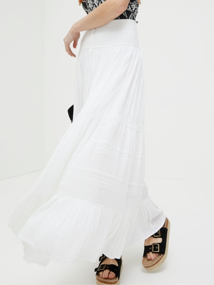 Fat Face Rhea Natural Beach Maxi Skirt