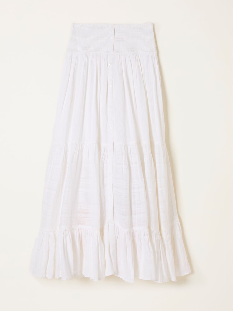 fat face Rhea White Beachwear Maxi Skirt