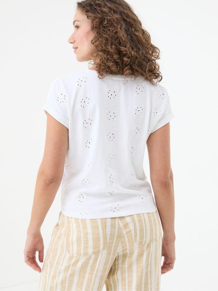 Fat Face Roisin Natural Tie Front Top