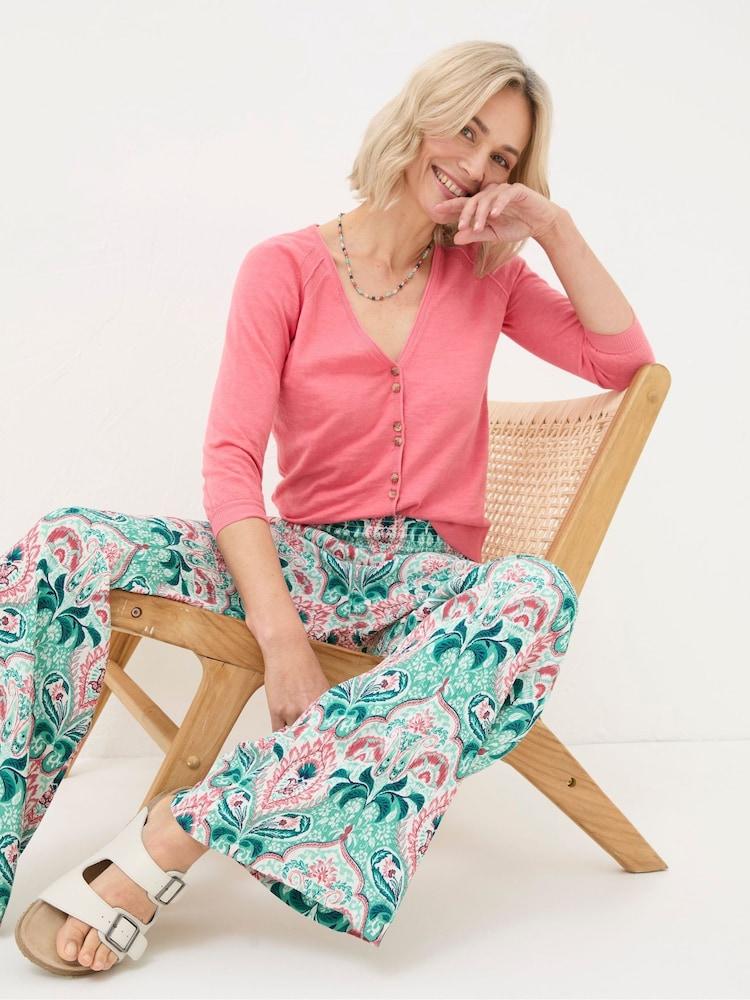 fat face Rose Pink Cardigan