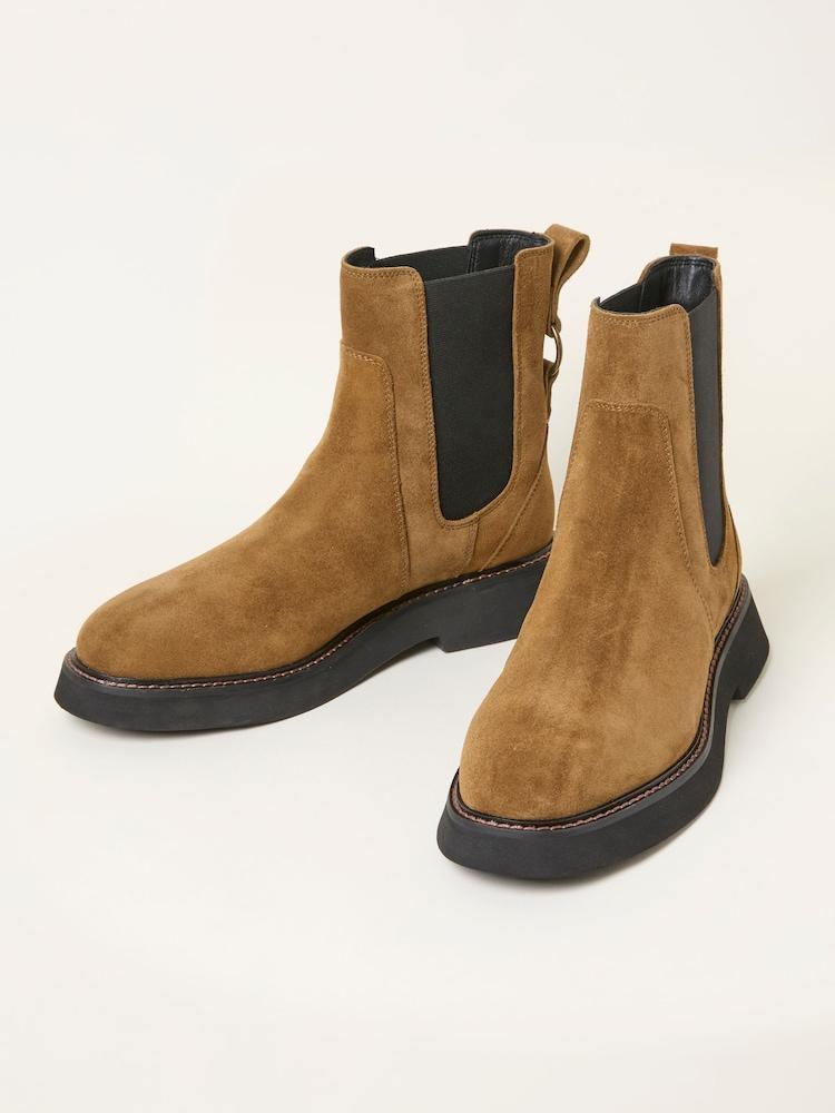 Fat Face Rowe Tan Brown Chelsea Boot