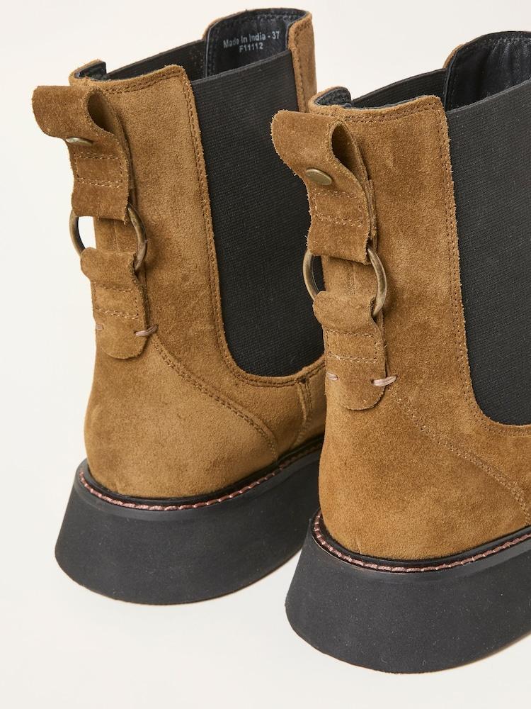 fat face Rowe Tan Brown Chelsea Boot