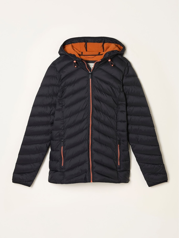 fat face Ruby Black Lightweight Puffer Coat