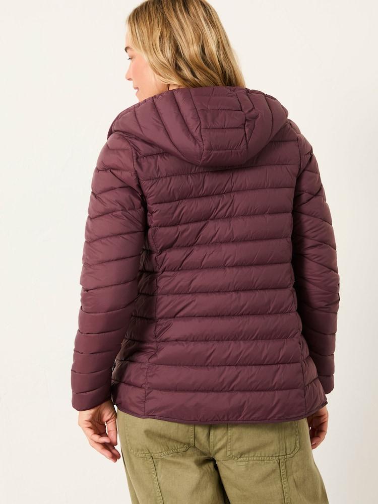 Fat Face Ruby Dusky Purple Lightweight Puffer Coat