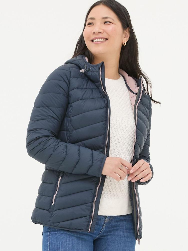 Fat Face Ruby Navy Lightweight Puffer Jacket