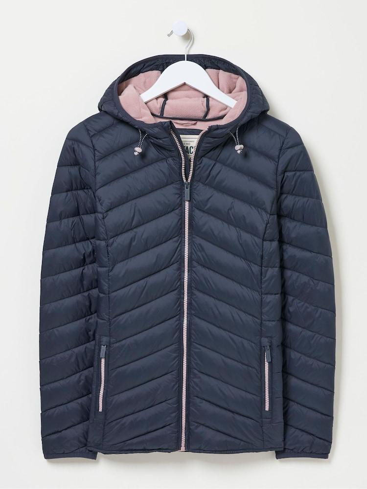 fat face Ruby Navy Lightweight Puffer Jacket