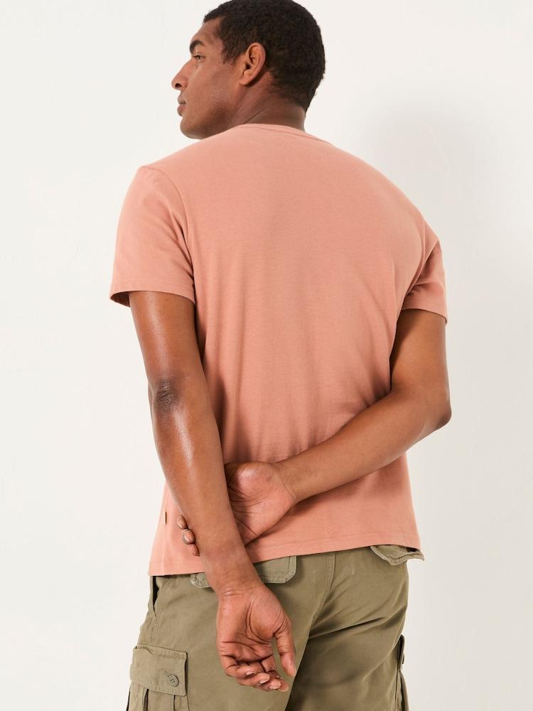 Fat Face Rust Brown Coral Graphic Tshirt