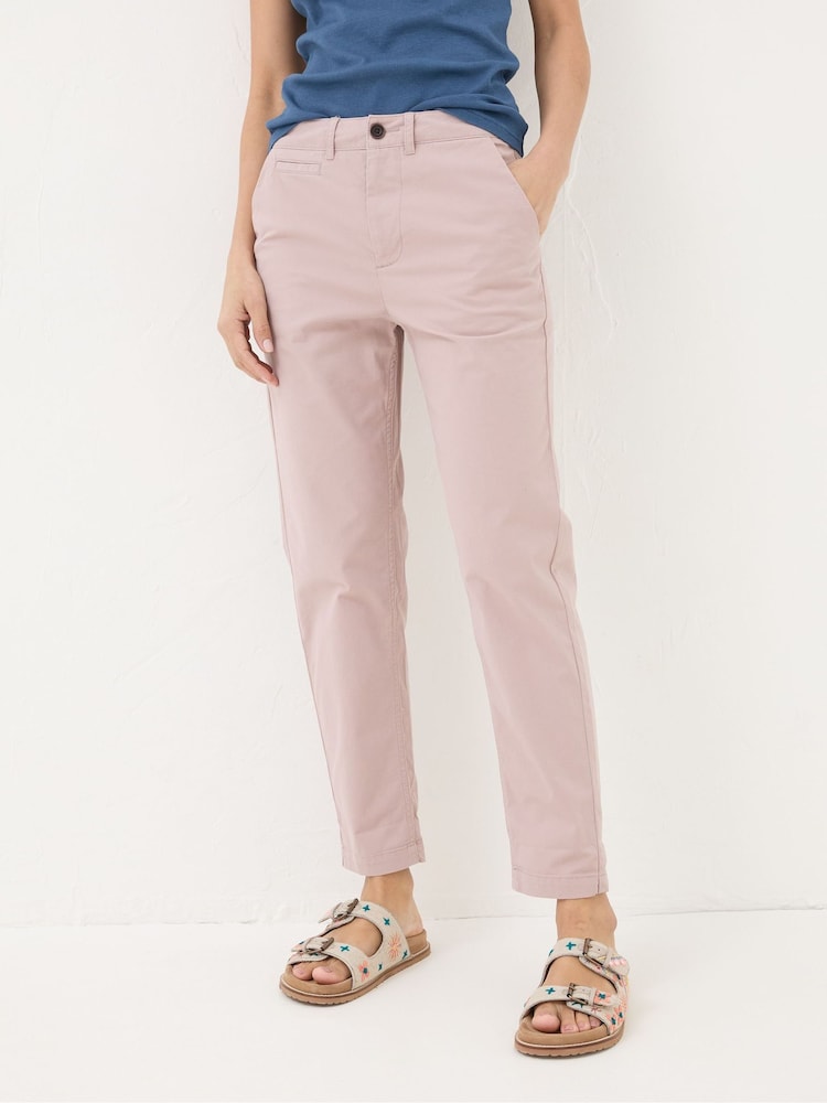 Fat Face Rye Pink Chino Trousers