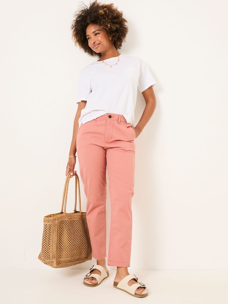 Fat Face Rye Rose Pink Chino Trousers