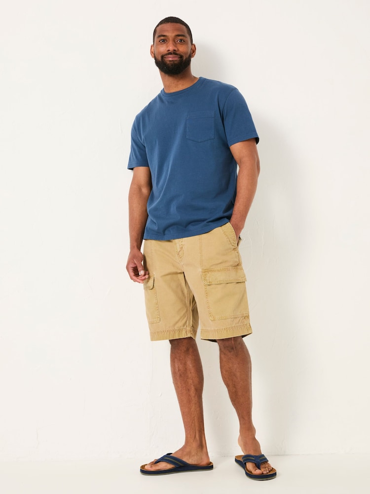 Fat Face Rye Stone Garment Dye Utility Shorts