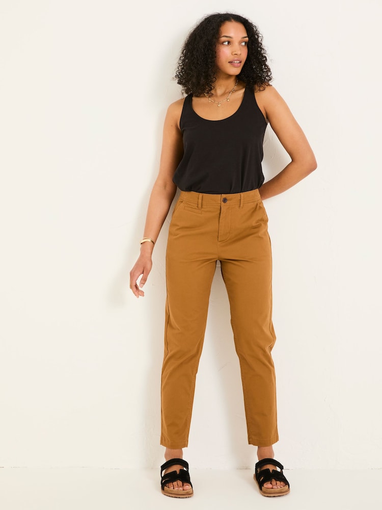Fat Face Rye Tan Brown Chino Trousers