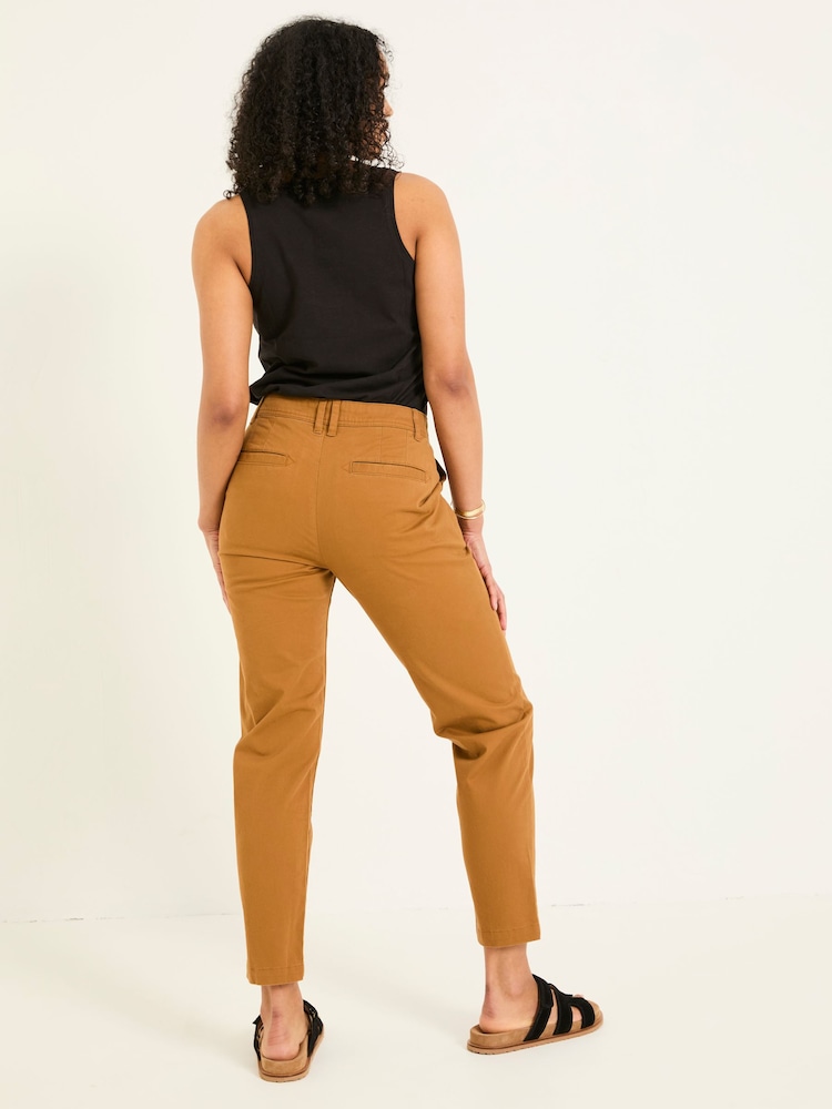 Fat Face Rye Tan Brown Chino Trousers