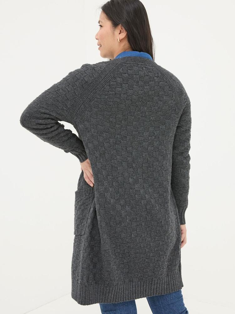 Fat Face Sadie Grey Edge To Edge Cardigan