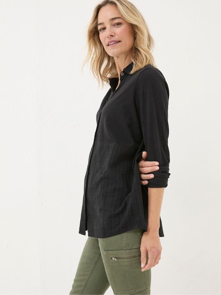 Fat Face Sammy Black Shirt Tunic