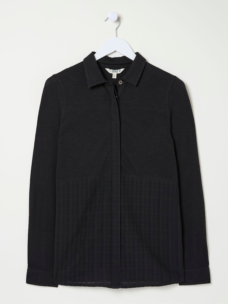 fat face Sammy Black Shirt Tunic