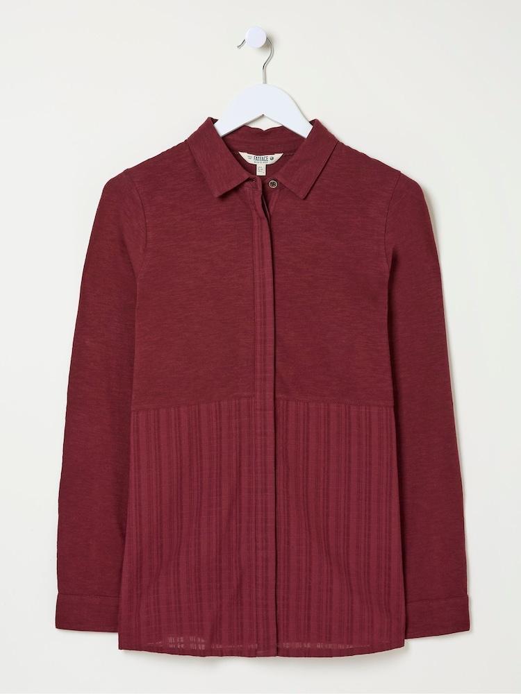 fat face Sammy Burgundy Red Shirt Tunic