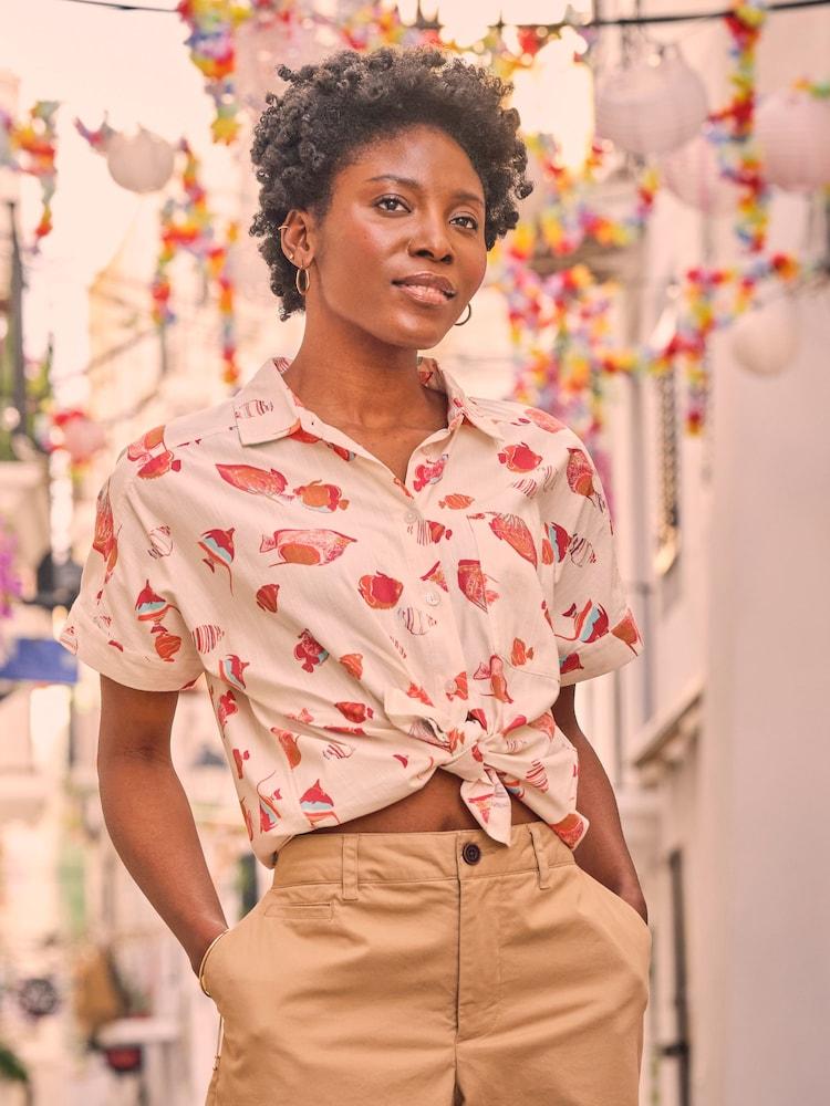 Fat Face Sanchez Ivory Shoal Shirt