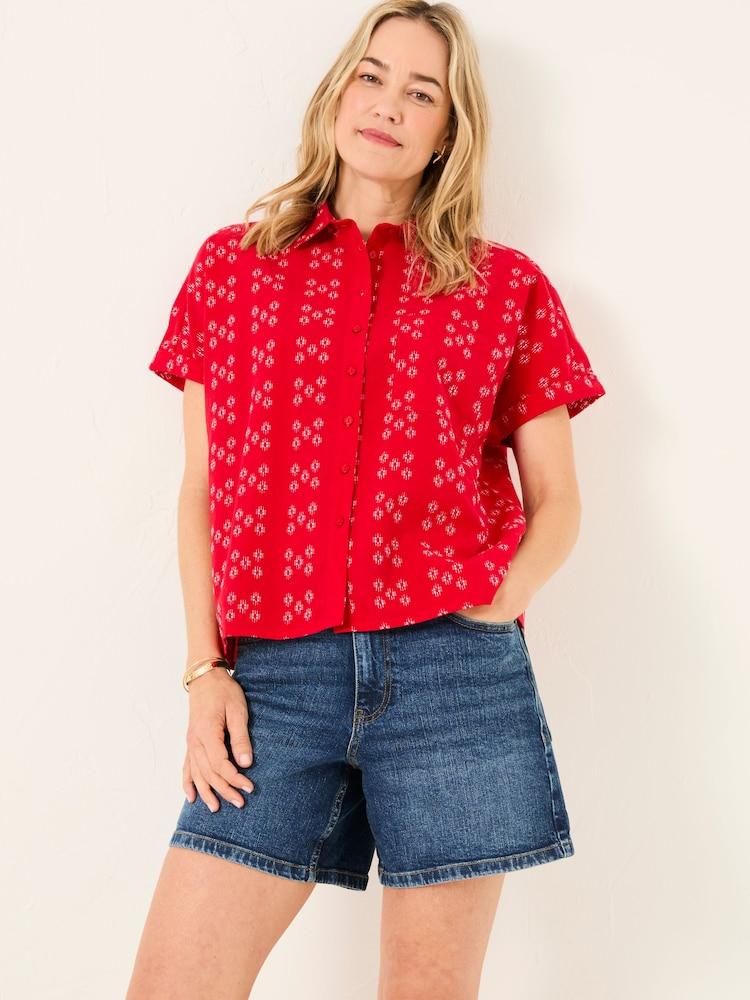 Fat Face Sanchez Red Shirt