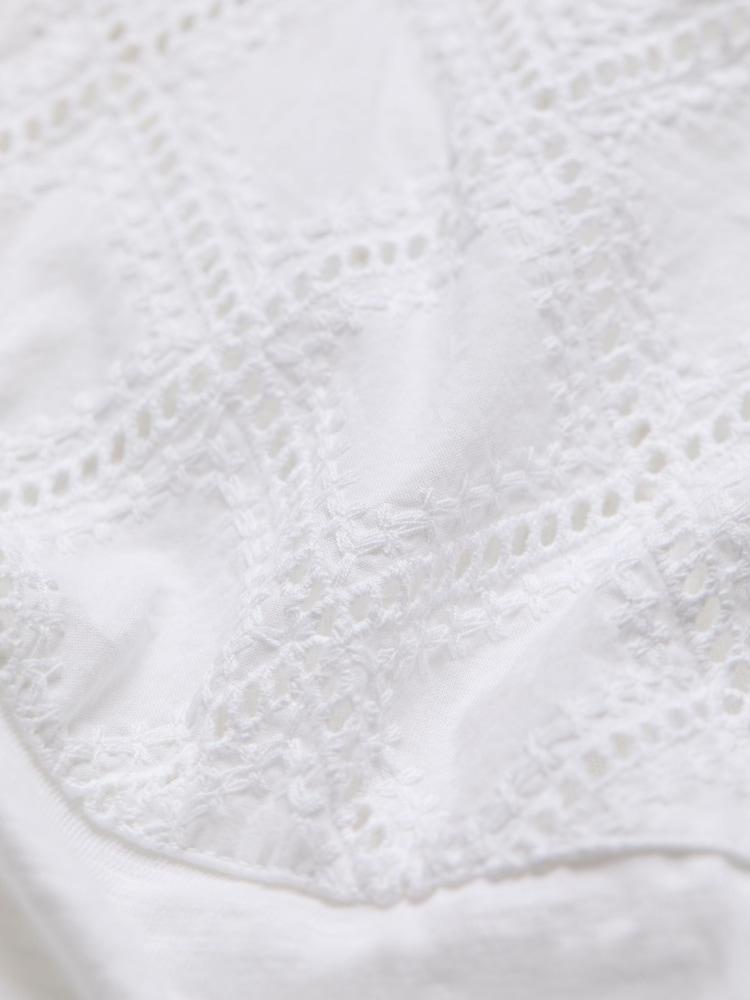 fat face Sandi White Embroidered Tunic