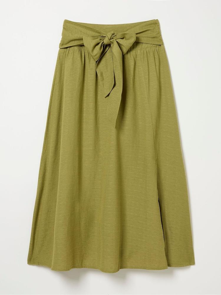fat face Sascha Green Midi Skirt