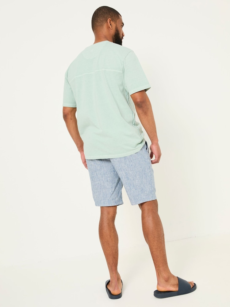 Fat Face Seaton Blue Stripe Pull On Shorts