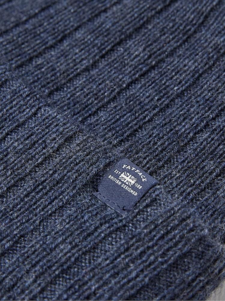 Fat Face Sebastian Blue Marl Rib Beanie
